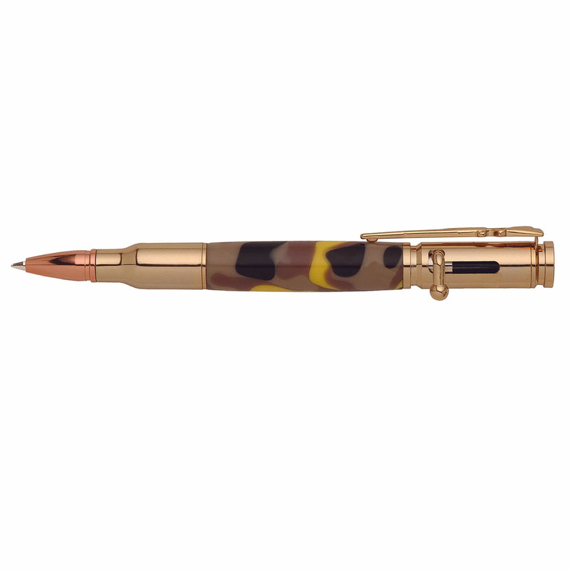 Bolt Action 30 Caliber Pen Kit - Finish:24KT Gold